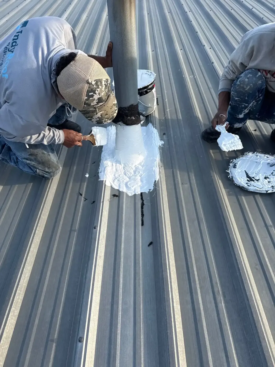 Flashing and seam work in Meridian Hills