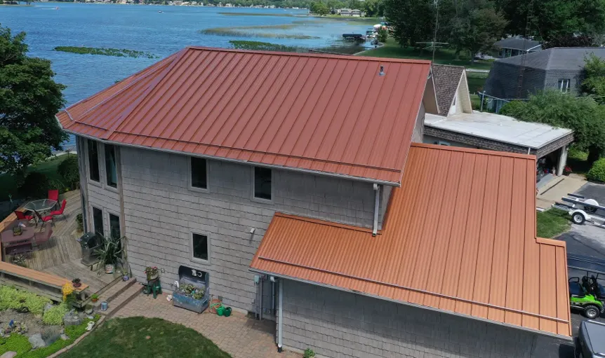 Tarping and dry-in on a Meridian Hills commercial roof