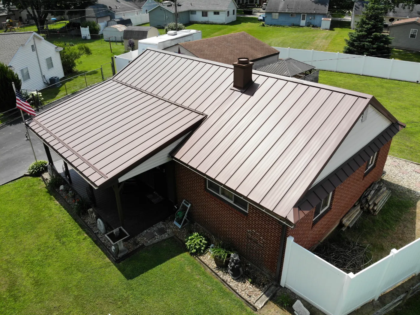 Commercial roof inspection documented in Meridian Hills