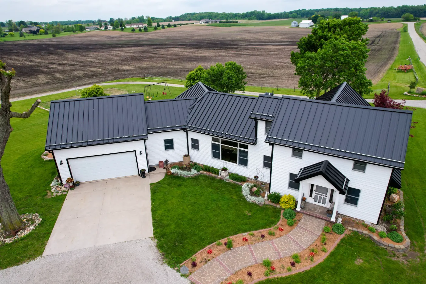 Commercial roof inspection documented in Meridian Hills